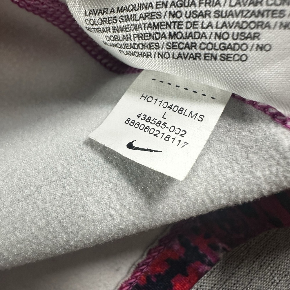 Nike Pro Combat Sweater Womens Large All Over Print Therma-Fit Gym Running - Picture 6 of 10